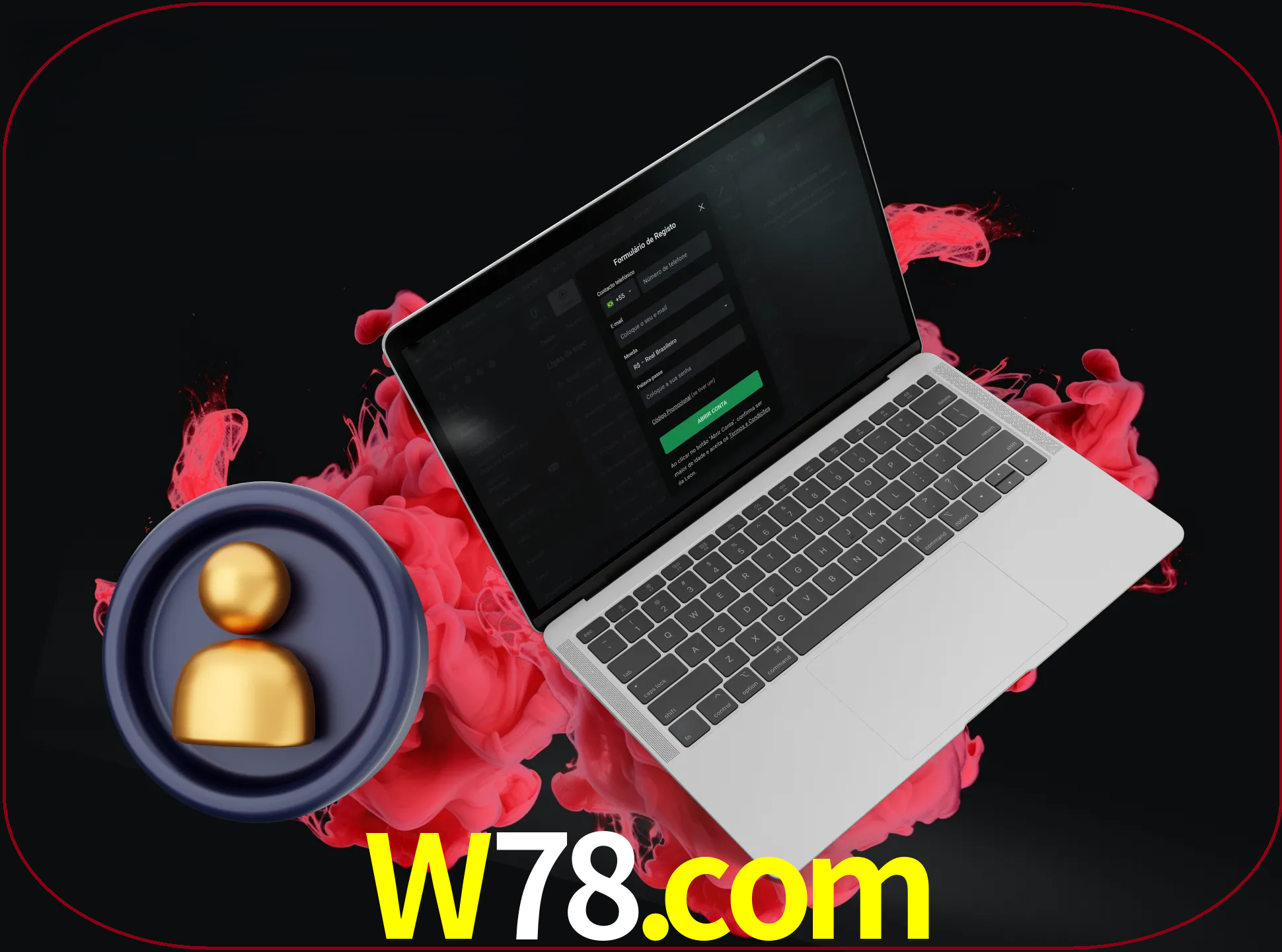 No cabeçalho do site w78, clique no botão que o levará a um formulário especial onde terá de introduzir as suas informações actuais.